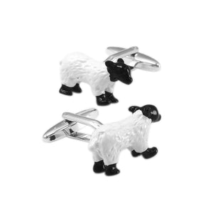 Fashionable Exquisite Cute Black and White Sheep Cufflinks