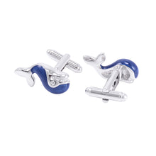 Load image into Gallery viewer, Fashionable Simple Blue Dolphin Cufflinks
