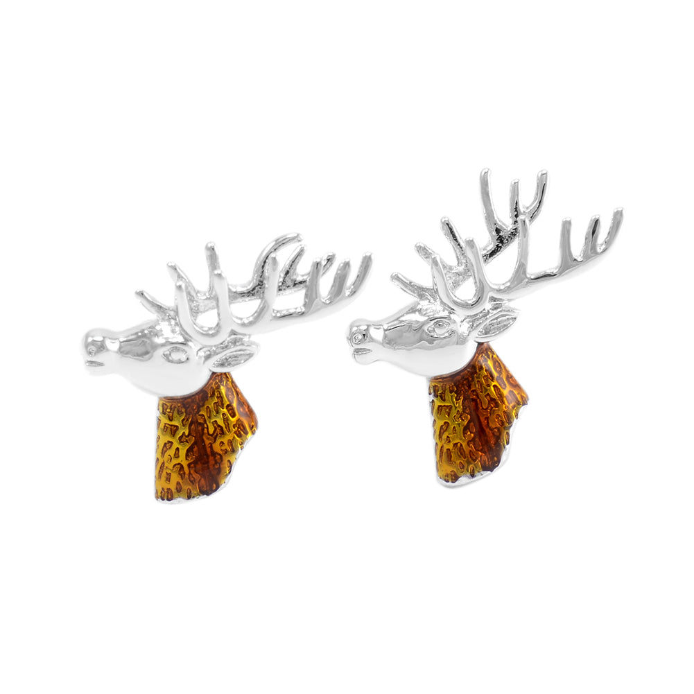 Fashionable Elegant Golden Elk Cufflinks