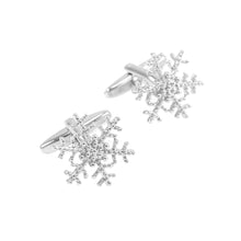 Load image into Gallery viewer, Simple Romantic Snowflake Cufflinks