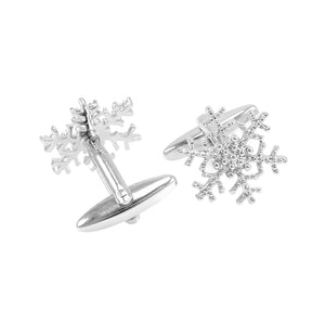 Simple Romantic Snowflake Cufflinks