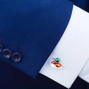 Simple Fashion Color Mandarin Duck Cufflinks