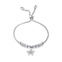 Load image into Gallery viewer, Simple Bright Star Round Bead Titanium Steel Bracelet with Cubic Zirconia - Glamorousky
