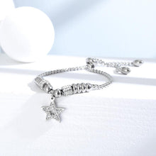 Load image into Gallery viewer, Simple Bright Star Round Bead Titanium Steel Bracelet with Cubic Zirconia - Glamorousky