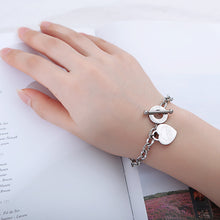 Load image into Gallery viewer, Fashion Sweet Heart-shaped Bible 316L Stainless Steel Bracelet
