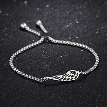 Load image into Gallery viewer, Simple Fashion Hollow Feather Titanium Steel Bracelet - Glamorousky
