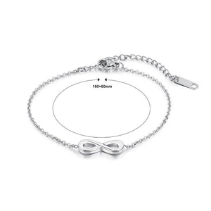 Simple and Fashion Infinite Symbol Titanium Steel Bracelet - Glamorousky