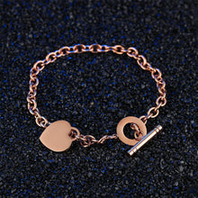 Load image into Gallery viewer, Simple Romantic Heart-shaped Titanium Steel Bracelet - Glamorousky