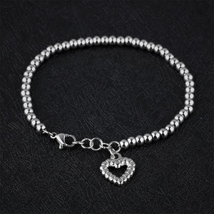 Fashion Temperament Love Bead Titanium Steel Bracelet - Glamorousky