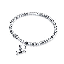 Load image into Gallery viewer, Fashion Simple Dolphin Round Bead Titanium Steel Bracelet - Glamorousky