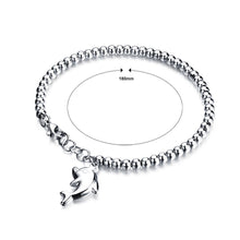 Load image into Gallery viewer, Fashion Simple Dolphin Round Bead Titanium Steel Bracelet - Glamorousky