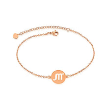 Load image into Gallery viewer, Simple and Fashion Plated Rose Gold Scorpio Round Titanium Steel Bracelet - Glamorousky