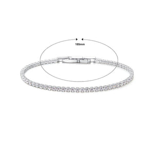 Simple Fashion Geometric Cubic Zirconia Bracelet - Glamorousky