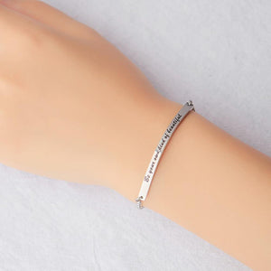 Simple Fashion Geometric Horizontal Titanium Steel Bracelet - Glamorousky