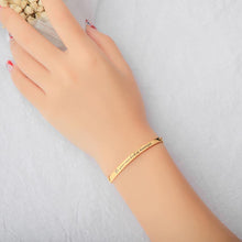 Load image into Gallery viewer, Simple Fashion Plated Gold Geometric Strip Titanium Steel Bracelet - Glamorousky