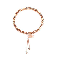 Load image into Gallery viewer, Fashion and Simple Plated Rose Gold Fish Tassel Titanium Steel Bead Bracelet - Glamorousky