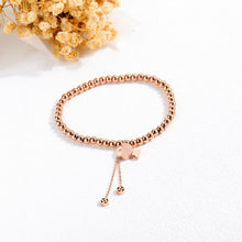 Load image into Gallery viewer, Fashion and Simple Plated Rose Gold Fish Tassel Titanium Steel Bead Bracelet - Glamorousky