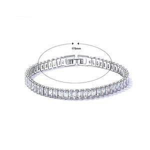 Fashion Bright Geometric Cubic Zirconia Bracelet - Glamorousky