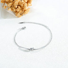 Load image into Gallery viewer, Simple and Sweet Knotted Titanium Steel Bracelet - Glamorousky