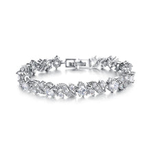Load image into Gallery viewer, Elegant Bright Flower Bracelet with Cubic Zirconia - Glamorousky