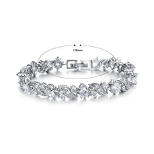 Load image into Gallery viewer, Elegant Bright Flower Bracelet with Cubic Zirconia - Glamorousky