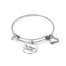 Load image into Gallery viewer, Simple Sweet Hollow Heart Round Brand Pearl Titanium Steel Bangle - Glamorousky