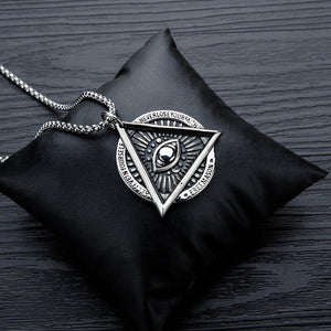 Fashion Trend Punk Geometric Titanium Steel Pendant with Necklace - Glamorousky