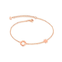Load image into Gallery viewer, Simple Personality Plated Rose Gold Flower Titanium Steel Anklet - Glamorousky