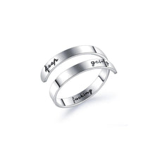 Load image into Gallery viewer, Simple and Fashion Geometric Opening Adjustable Titanium Steel Ring - Glamorousky