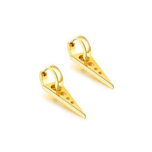 Load image into Gallery viewer, Fashion Personality Plated Gold Geometric Triangle Titanium Steel Stud Earrings - Glamorousky