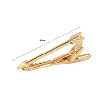 Load image into Gallery viewer, Simple and Elegant Plated Gold Arrow Tie Clip - Glamorousky