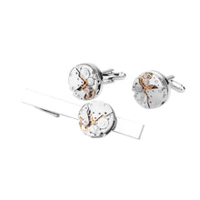 Load image into Gallery viewer, Elegant High-end Mechanical Movement Cufflinks Tie Clip Set