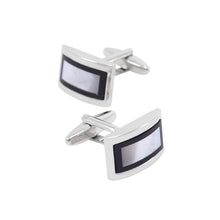 Load image into Gallery viewer, Fashion Elegant Geometric Rectangular Mother-of-pearl Cufflinks