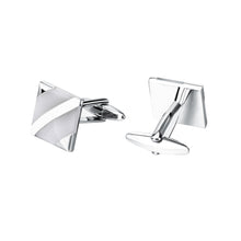 Load image into Gallery viewer, Simple Fashion Geometric Square Mother-of-pearl Cufflinks