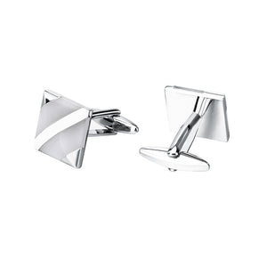 Simple Fashion Geometric Square Mother-of-pearl Cufflinks