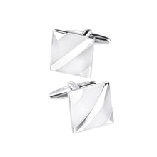 Load image into Gallery viewer, Simple Fashion Geometric Square Mother-of-pearl Cufflinks