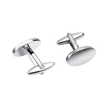 Load image into Gallery viewer, Simple Fashion Geometric Oval Cufflinks