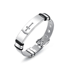 Load image into Gallery viewer, Fashion and Simple Cross Strap Titanium Steel Bracelet - Glamorousky