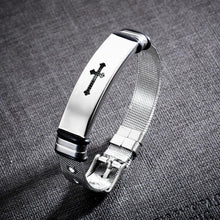 Load image into Gallery viewer, Fashion and Simple Cross Strap Titanium Steel Bracelet - Glamorousky