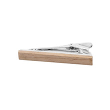 Load image into Gallery viewer, Simple Classic Wooden Geometric Tie Clip