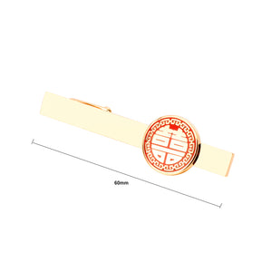 Fashion Simple Plated Gold Festive Geometric Round Tie Clip