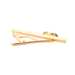 Fashion Simple Plated Gold Festive Geometric Round Tie Clip