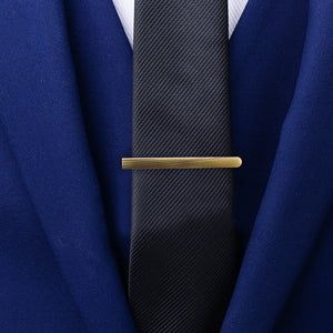 Simple Fashion Bronze Geometric Rectangular Tie Clip