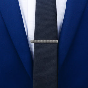 Fashion Simple Small Lattice Geometric Rectangular Tie Clip