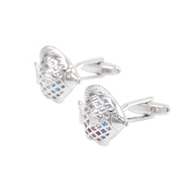 Load image into Gallery viewer, Fashion Simple Fish Shape Color Cubic Zirconia Cufflinks