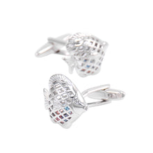 Load image into Gallery viewer, Fashion Simple Fish Shape Color Cubic Zirconia Cufflinks