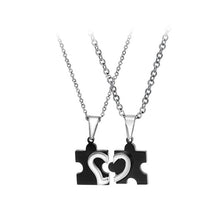 Load image into Gallery viewer, Romantic Creative Heart-shaped Puzzle Couple Titanium Steel Pendant with Necklace