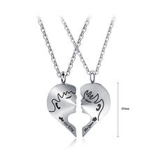 Load image into Gallery viewer, Fashion Romantic Heart-shaped Couple Titanium Steel Pendant with Necklace