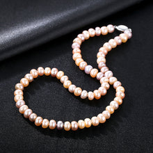 Load image into Gallery viewer, 925 Sterling Silver Fashion Elegant Freshwater Pearl Beaded Necklace