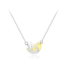 Load image into Gallery viewer, 925 Sterling Silver Simple Creative Two-Color Cactus Pendant with Necklace